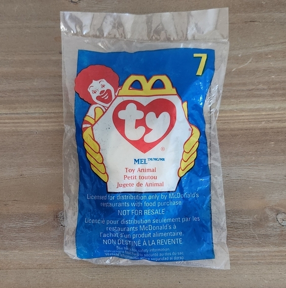 McDonald's Other - 🐻 Ty Beanie Baby “Mel” – McDonald’s Exclusive 1998, Still Sealed